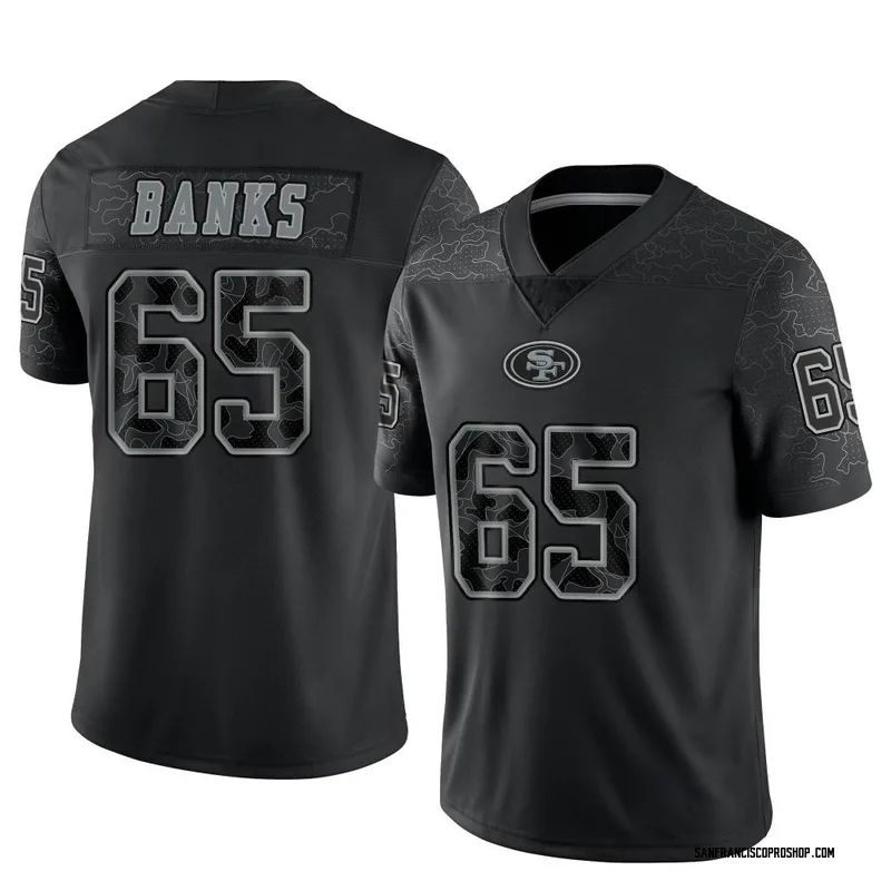 Aaron Banks 65 San Francisco 49Ers Super Bowl LVII Men Game Jersey- White -  Bluefink