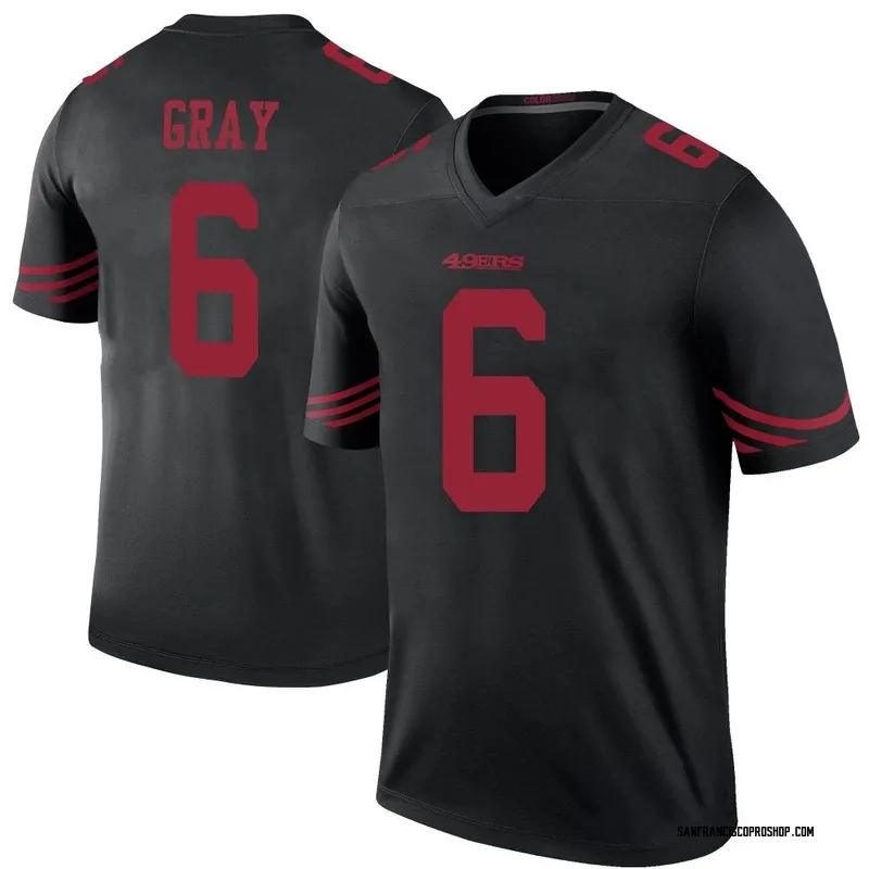 Danny Gray 6 San Francisco 49Ers Super Bowl LVII Men Game Jersey- Scarlet -  Bluefink