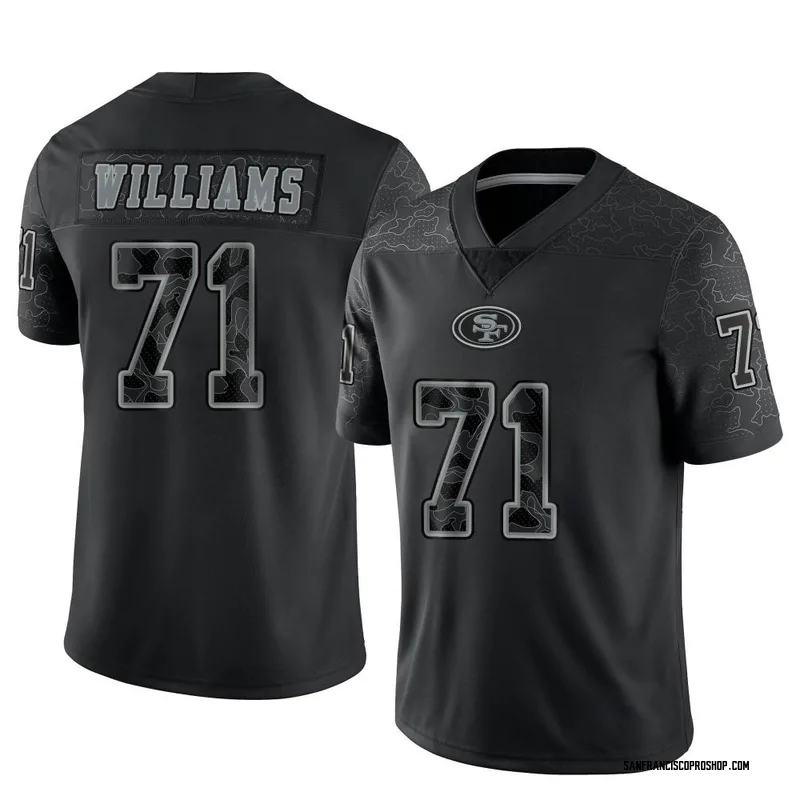 San Francisco 49ers #71 Trent Williams Red 75th Anniversary With C Patch  Vapor Untouchable Limited Stitched