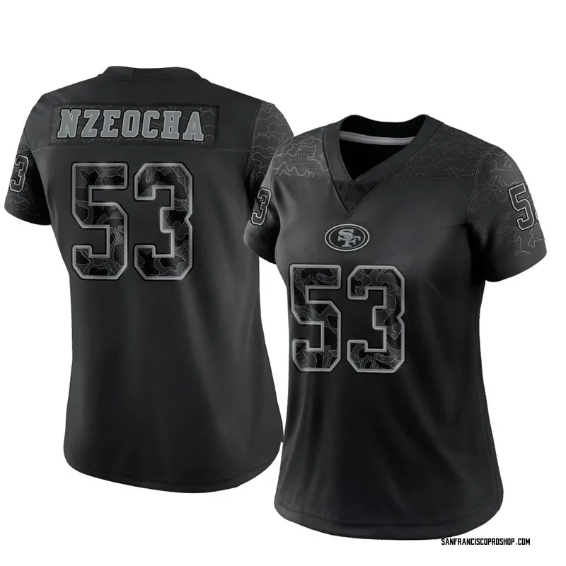 San Francisco 49ers Nike Secondary Alternate Jersey - White - Mark Nzeocha  - Mens