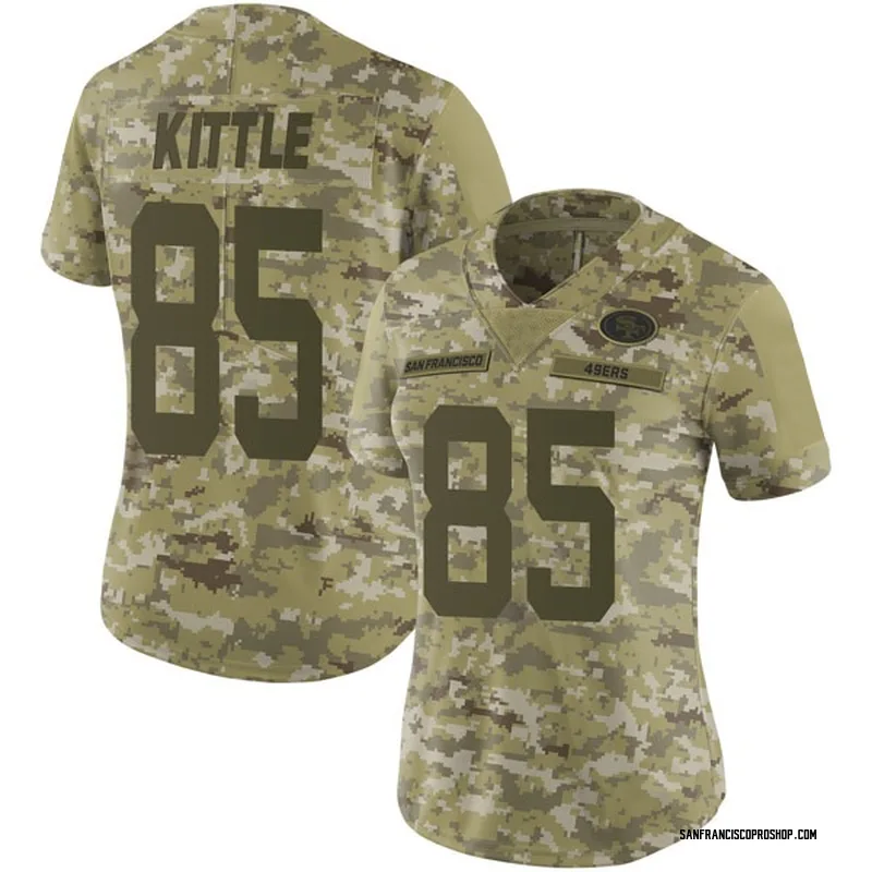 Men's San Francisco 49ers George Kittle Nike Camo 2021 Salute To