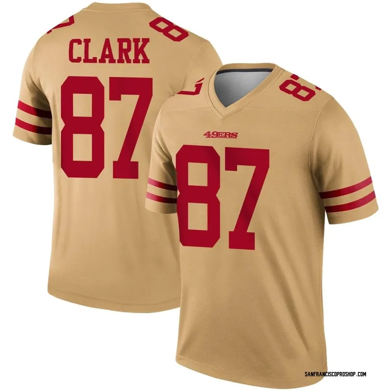 San Francisco 49ers Dwight Clark #87 Color Rush Red Jersey Adult Mens -  clothing & accessories - by owner - apparel