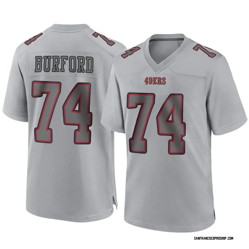 Spencer Burford 74 San Francisco 49Ers Super Bowl LVII Men Game Jersey-  Scarlet - Bluefink