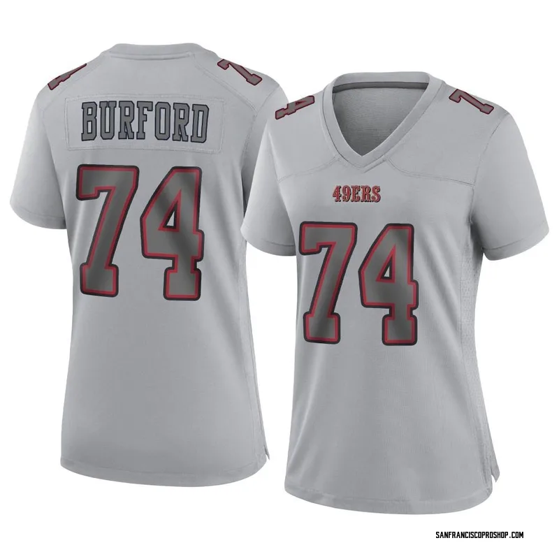 Spencer Burford 74 San Francisco 49Ers Super Bowl LVII Men Game Jersey-  Scarlet - Bluefink