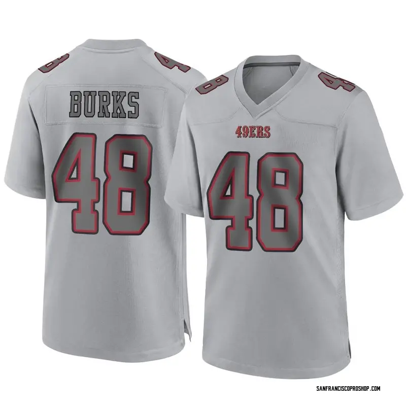 NFL Auction  STS - 49ers Oren Burks Game Worn Jersey (11/21/22) Size 42