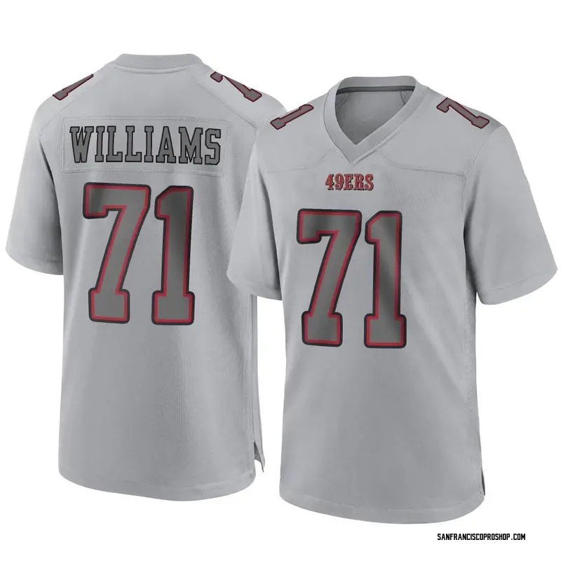 San Francisco 49ers #71 Trent Williams Red 75th Anniversary With C Patch  Vapor Untouchable Limited Stitched