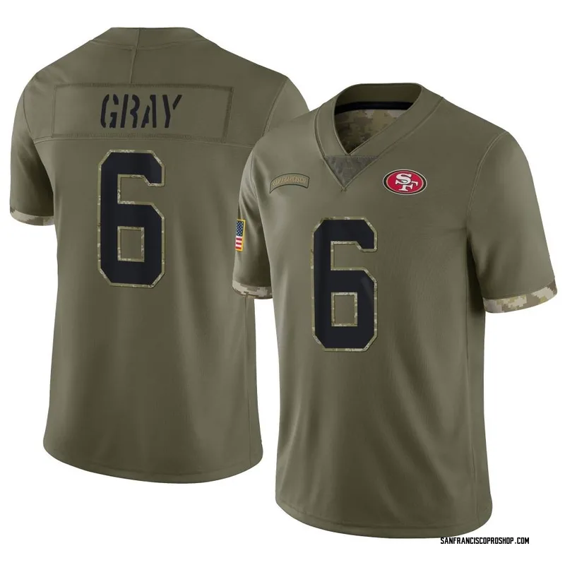 Danny Gray 6 San Francisco 49Ers Super Bowl LVII Men Game Jersey- Scarlet -  Bluefink