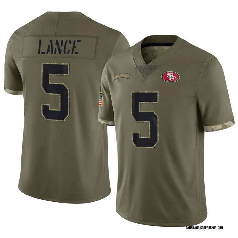 Men's San Francisco 49ers Trey Lance Nike Black RFLCTV Limited Jersey