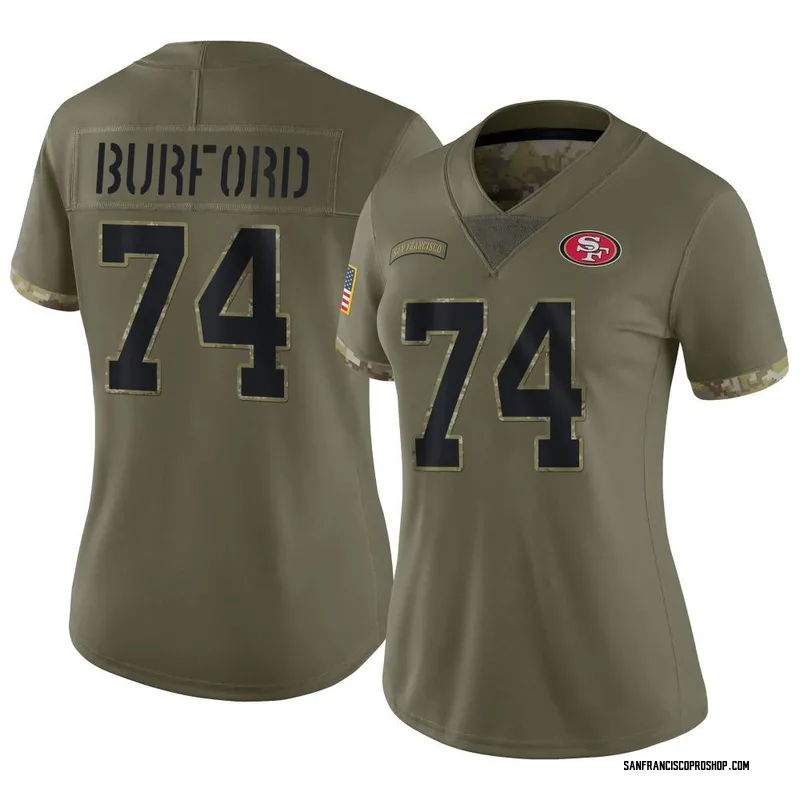 Spencer Burford 74 San Francisco 49Ers Super Bowl LVII White Jersey -  Bluefink