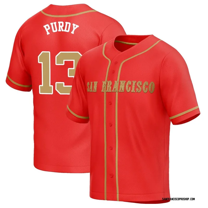 MENS 49ERS BROCK PURDY #13 BLACK JERSEY – PHRESHC0