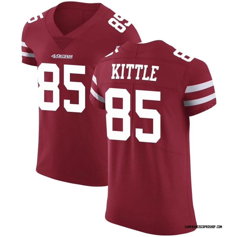 Men's Nike George Kittle White San Francisco 49ers Vapor Elite