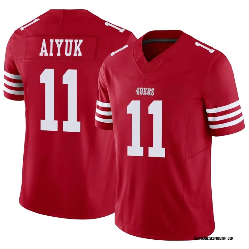 San Francisco 49ers Nike Game Road Jersey - White - Brandon Aiyuk - Mens