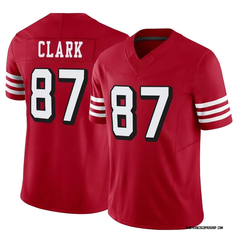 San Francisco 49ers Dwight Clark #87 Color Rush Red Jersey Adult Mens -  clothing & accessories - by owner - apparel