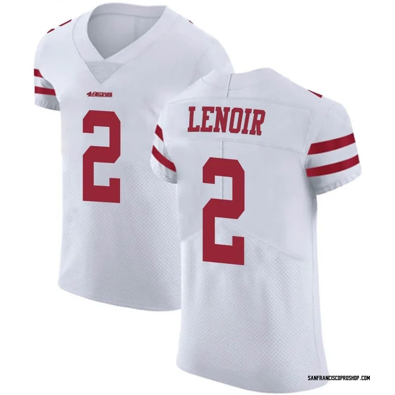 Men's Nike Deommodore Lenoir Scarlet San Francisco 49ers Game Player Jersey