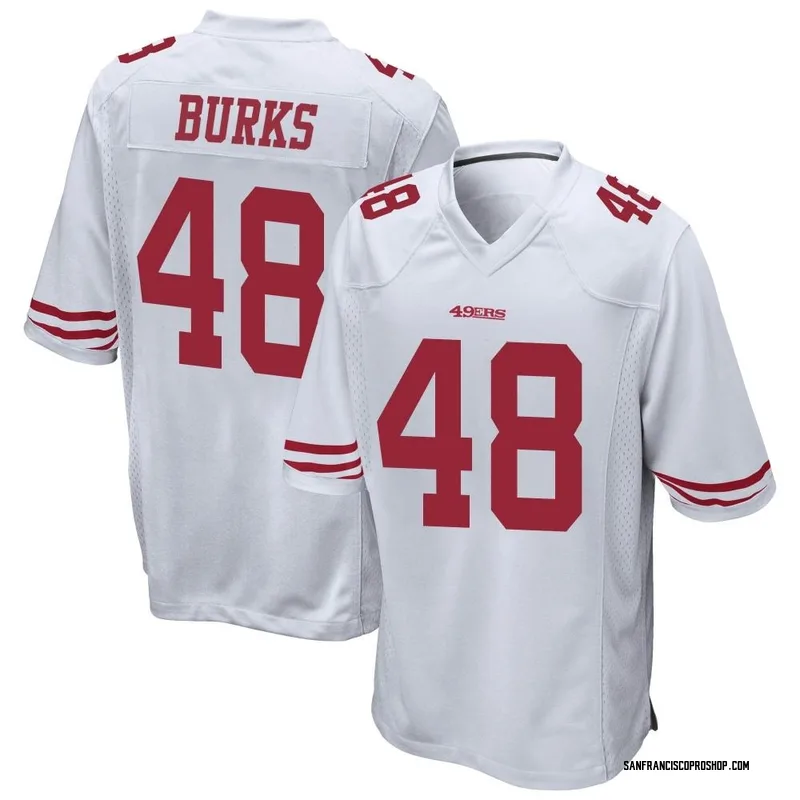 NFL Auction  STS - 49ers Oren Burks Game Worn Jersey (11/21/22) Size 42