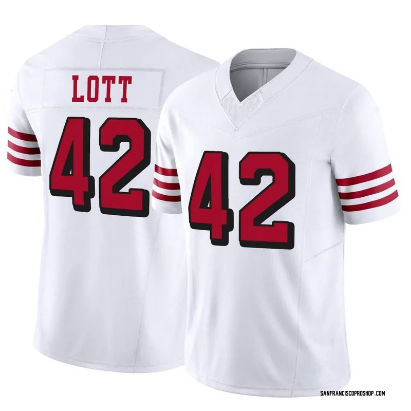 Ronnie Lott Jersey #42 San Francisco Custom Stitched Red Football Various  Sizes New No Brand/Logos GENERIC Size M : Everything Else 