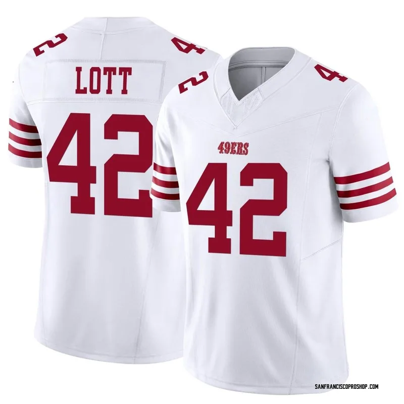 : Ronnie Lott Jersey #42 San Francisco Custom Stitched Red  Football Various Sizes New No Brand/Logos GENERIC Size M : Everything Else