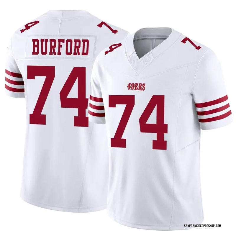 Spencer Burford 74 San Francisco 49Ers Super Bowl LVII White Jersey -  Bluefink