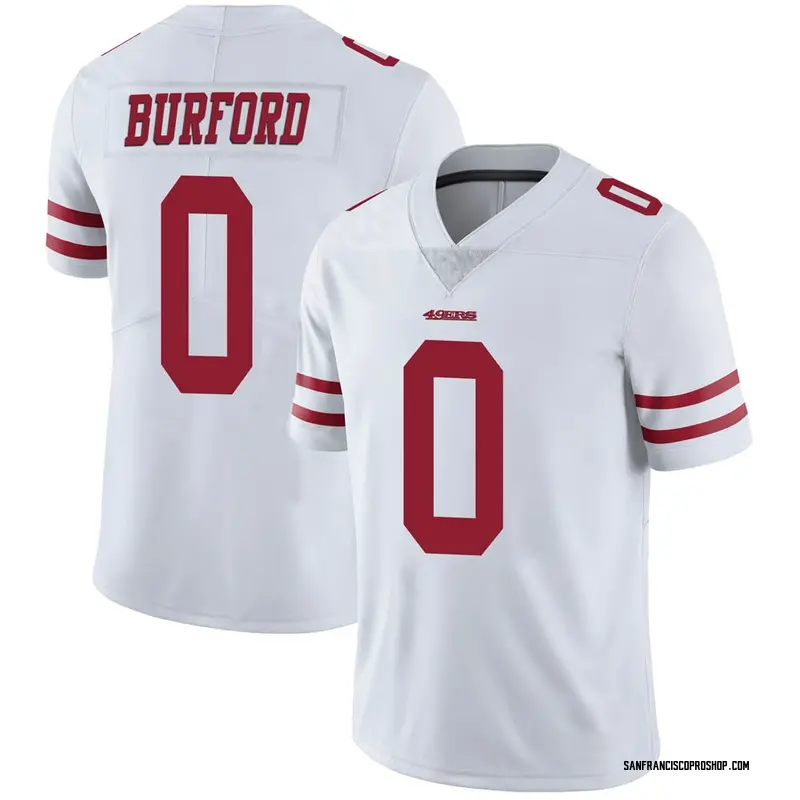 White Youth Spencer Burford San Francisco 49ers Limited Vapor Untouchable  Jersey